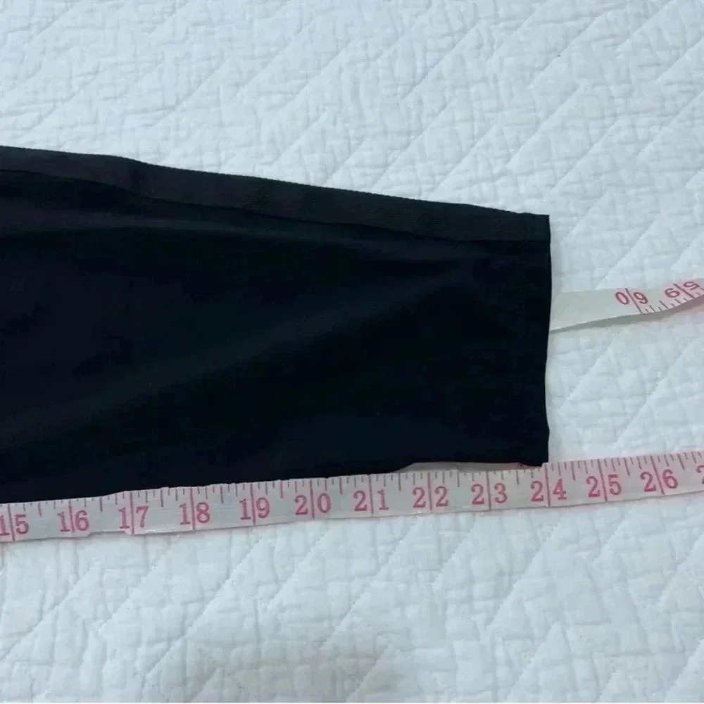 Athleta Nolita Slim Tapered Crop Pant Black Side Stripe Size 4 - Picture 12 of 15